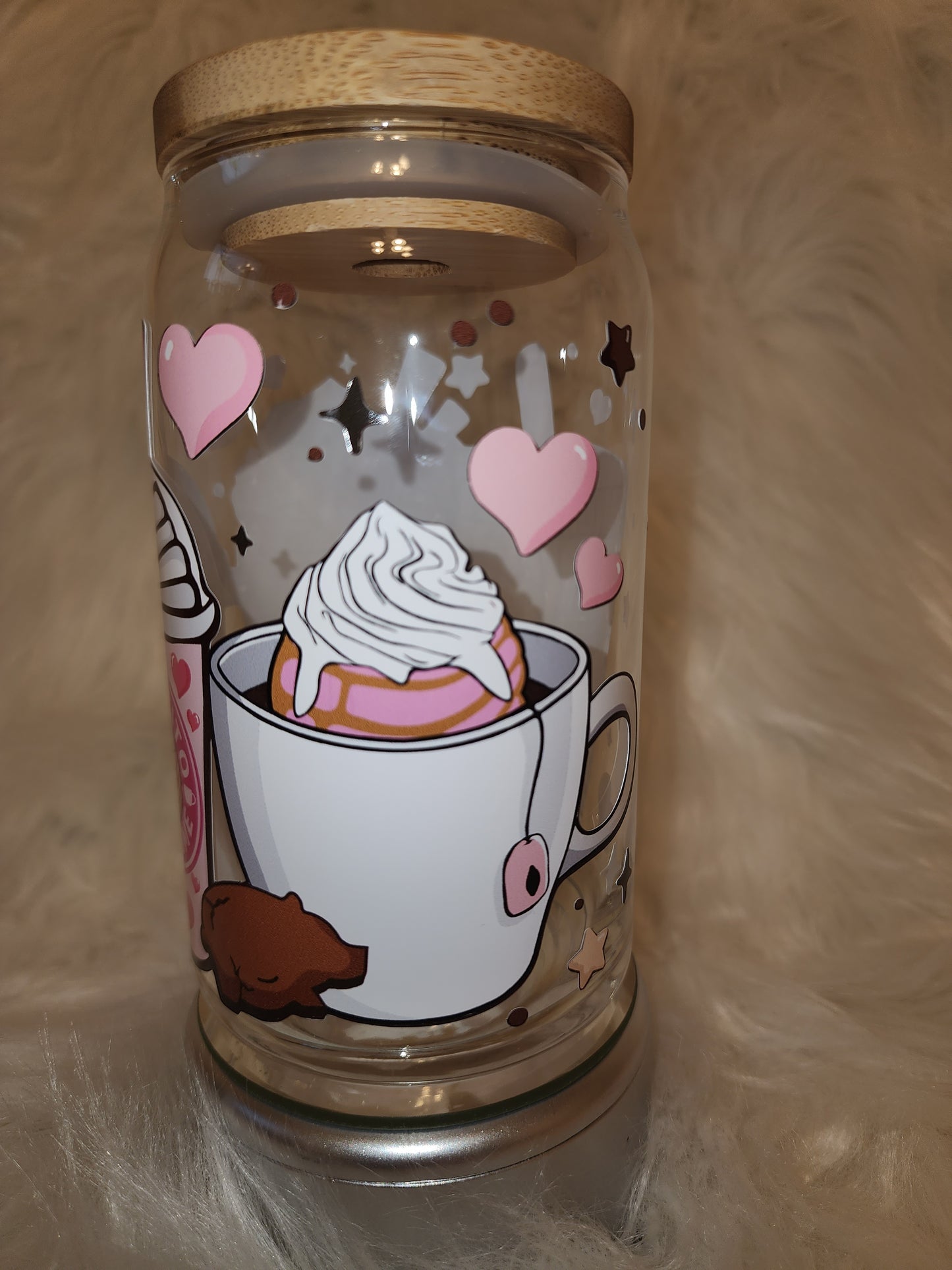 Cafecito y Chisme Glass Can