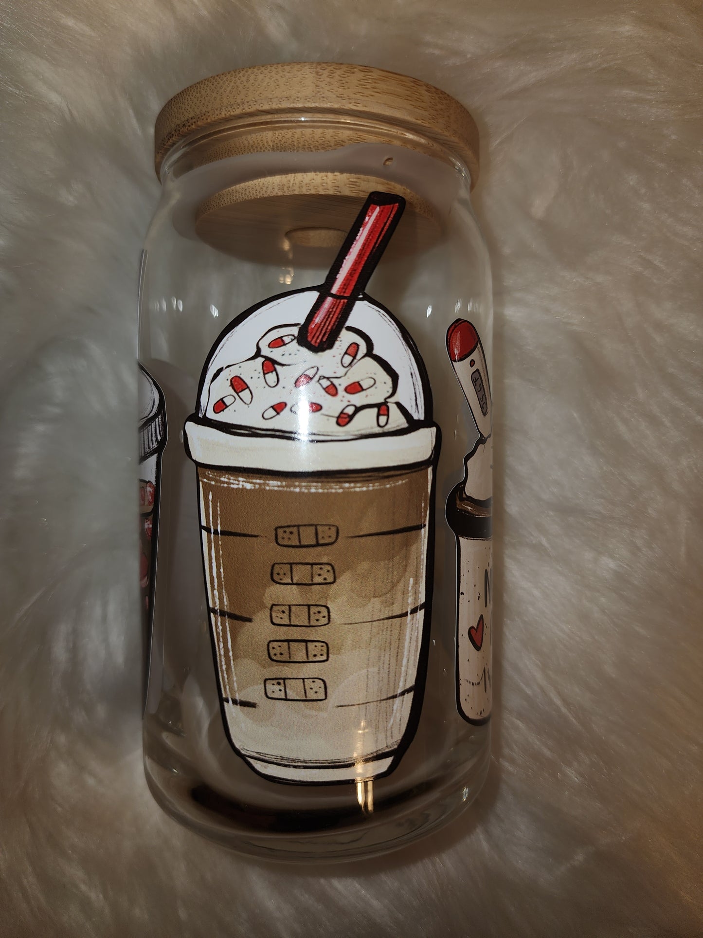 Nurse Fuel Glass Can