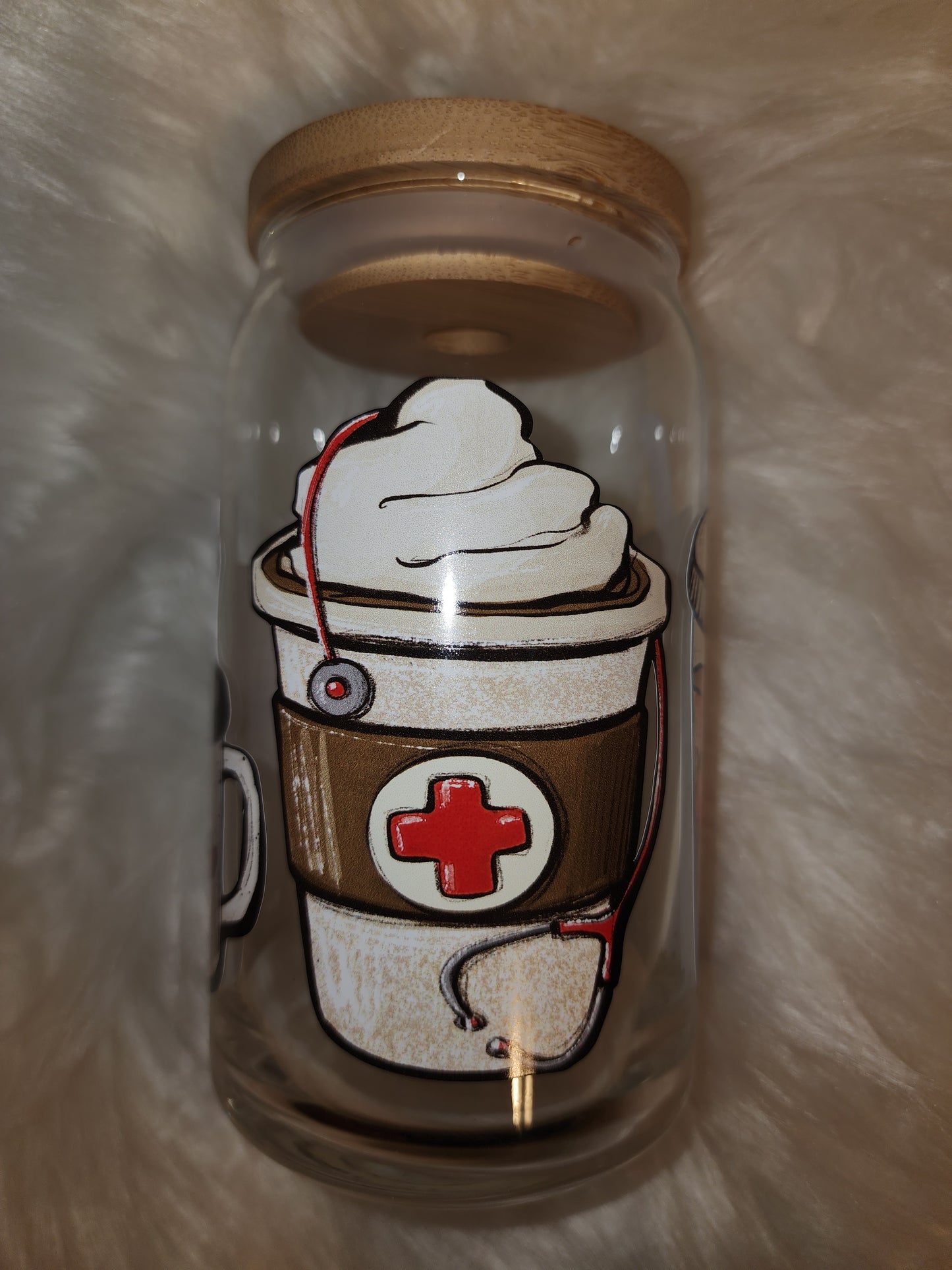 Nurse Fuel Glass Can