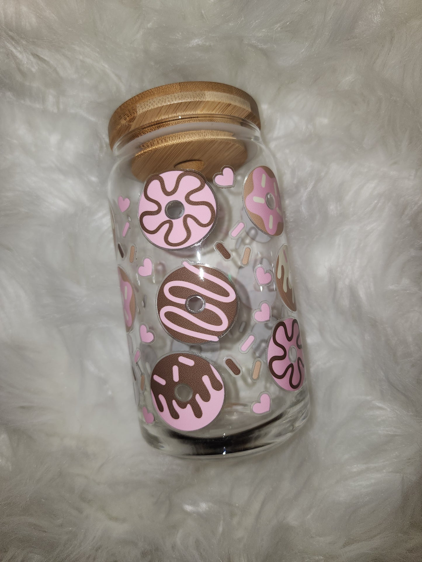 Donuts Glass Can
