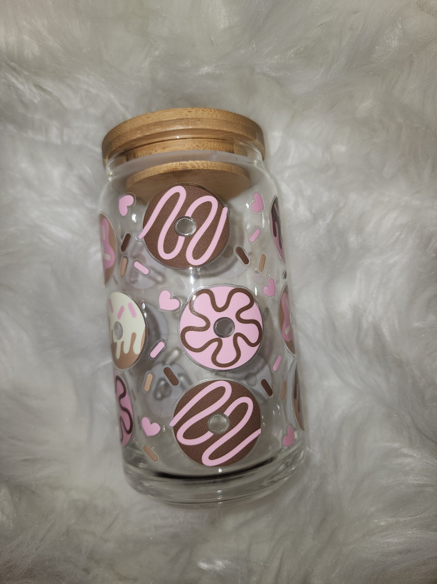 Donuts Glass Can
