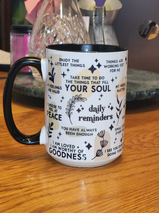Daily Reminders Coffee Mug