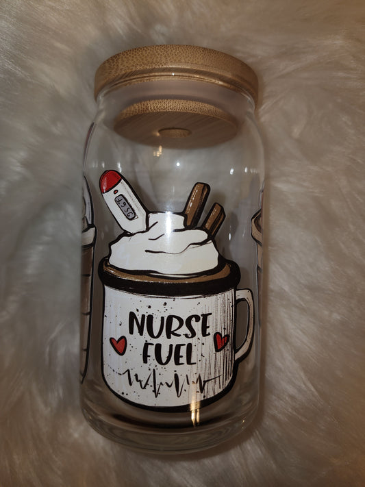 Nurse Fuel Glass Can