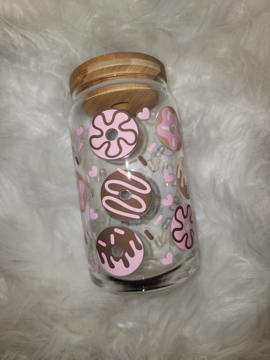 Donuts Glass Can